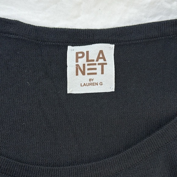 Planet Oversized Long Sleeve Graphic Print Knit Top - Picture 6 of 8